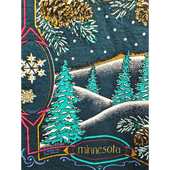 Vintage Test Print Shirt Shenandoah Valley Virginia Minnesota Graphic Tee 90s L - Picture 7 of 9